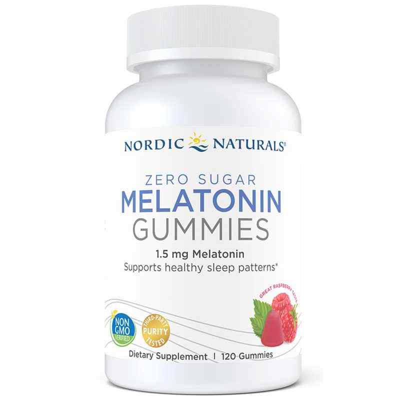 Melatonin Gummies Zero Sugar, 120 Gummies, by Nordic Naturals