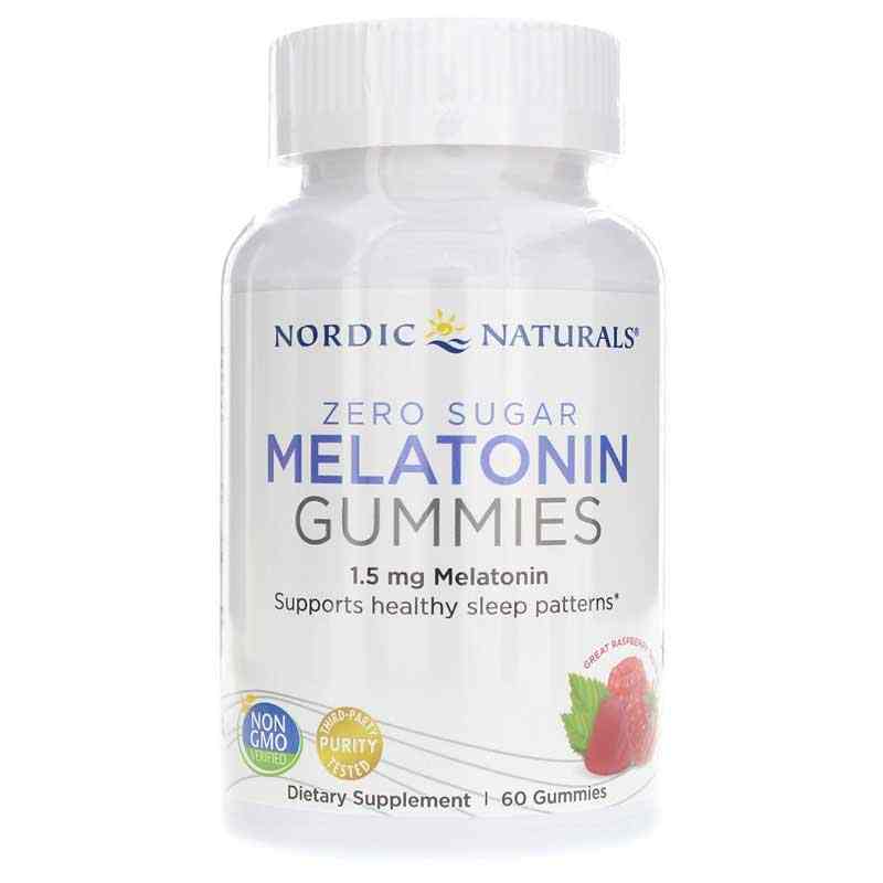 Melatonin Gummies Zero Sugar, 60 Gummies, by Nordic Naturals