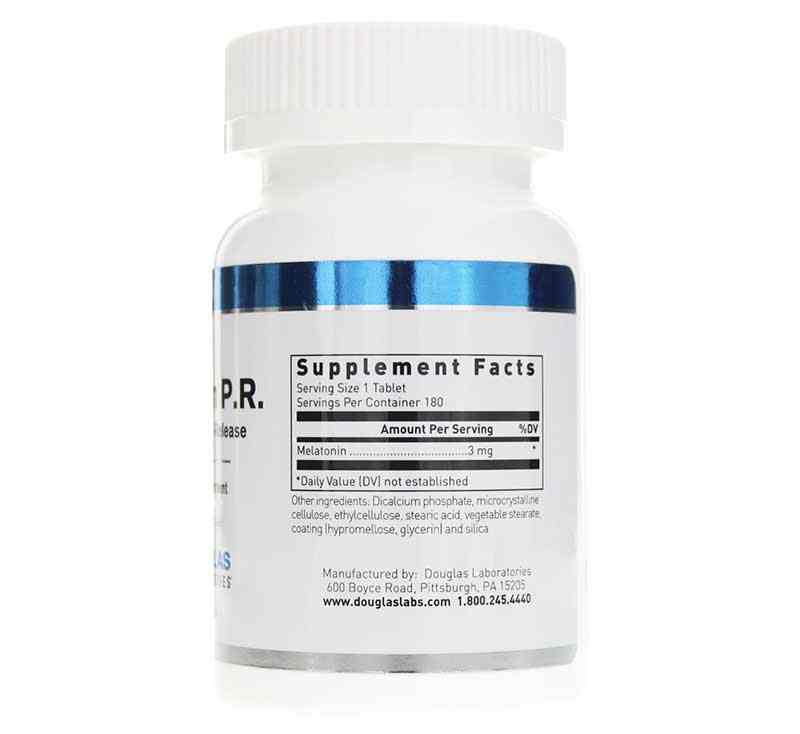 Melatonin Prolonged-Release 3 Mg, 180 Tablets, by Douglas Laboratories, image #2