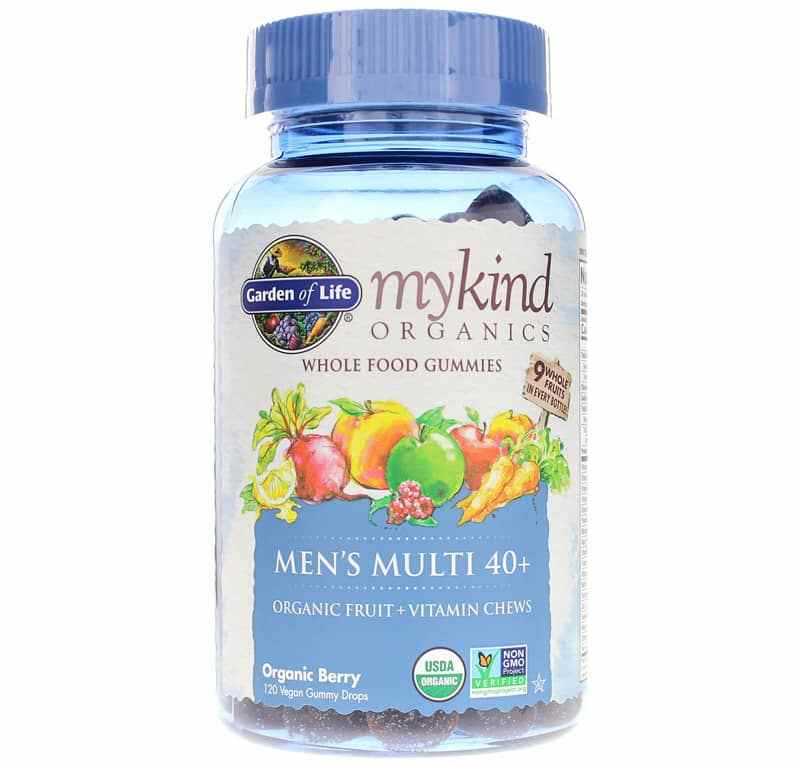 Men's Multi 40+ Whole Food Multivitamin Gummies, by Garden of Life mykind Organics