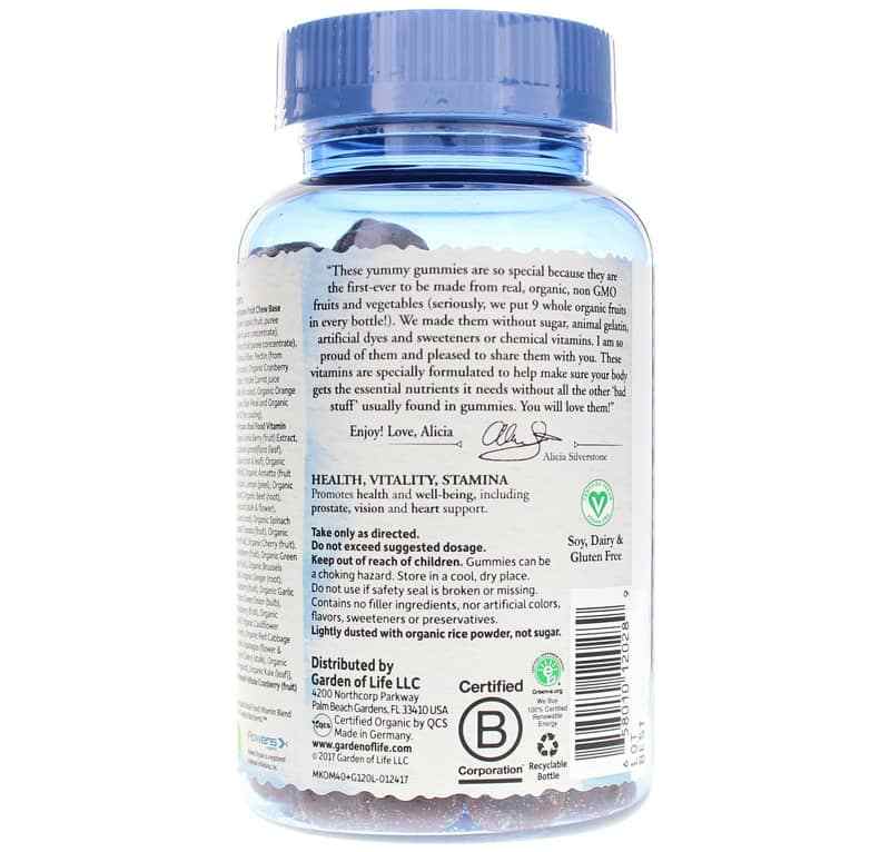 Men's Multi 40+ Whole Food Multivitamin Gummies, by Garden of Life mykind Organics, image #3