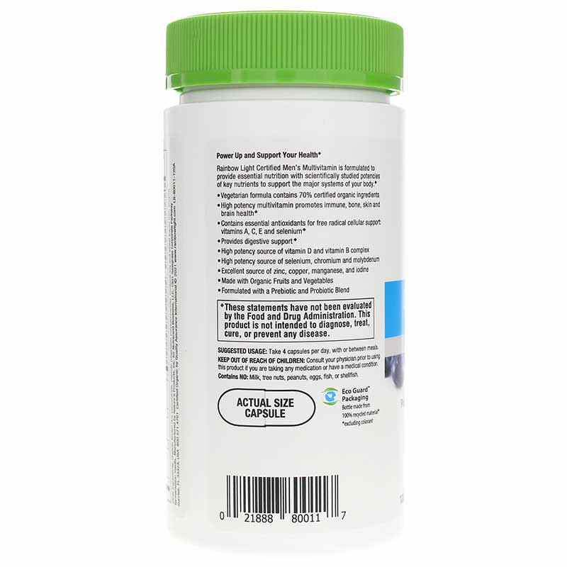 Men's Multivitamin Certified Organic, by Rainbow Light, image #3