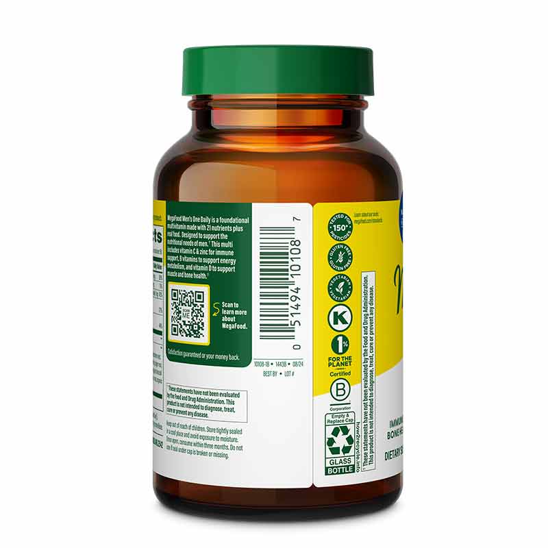 Mens One Daily, 90 Tablets, by Megafood, image #3