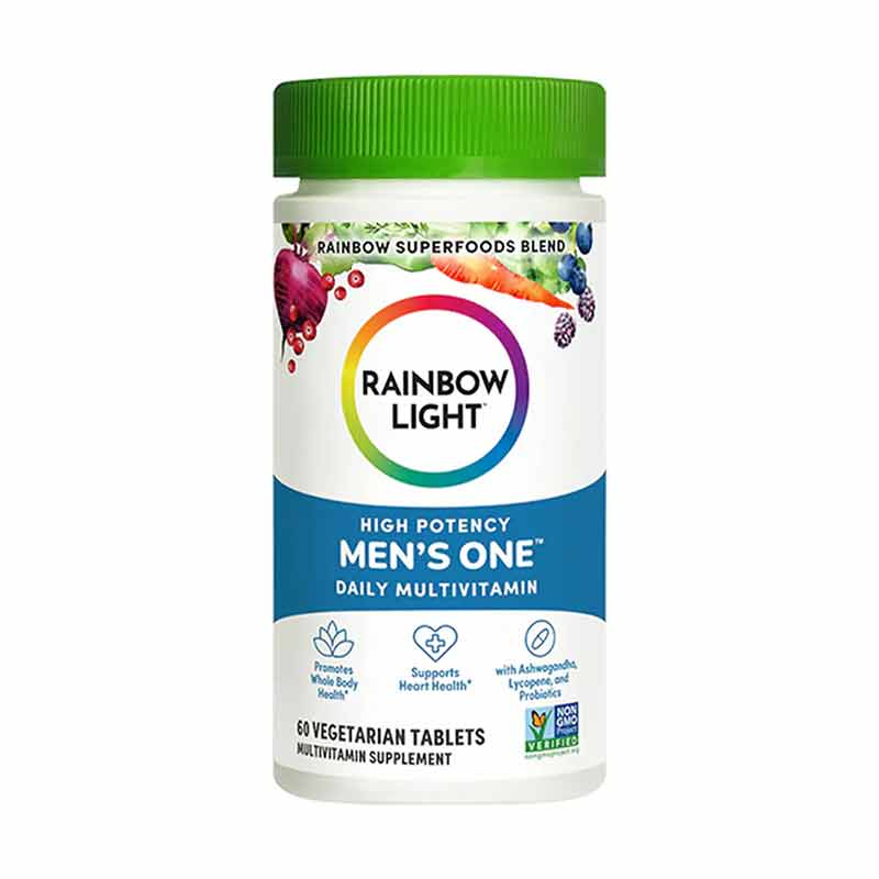 Men's One Multivitamin, 60 Tablets, by Rainbow Light