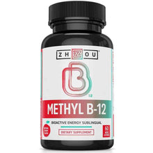 Methyl B-12 Bioactive Energy Sublingual, Cherry, by Zhou Nutrition