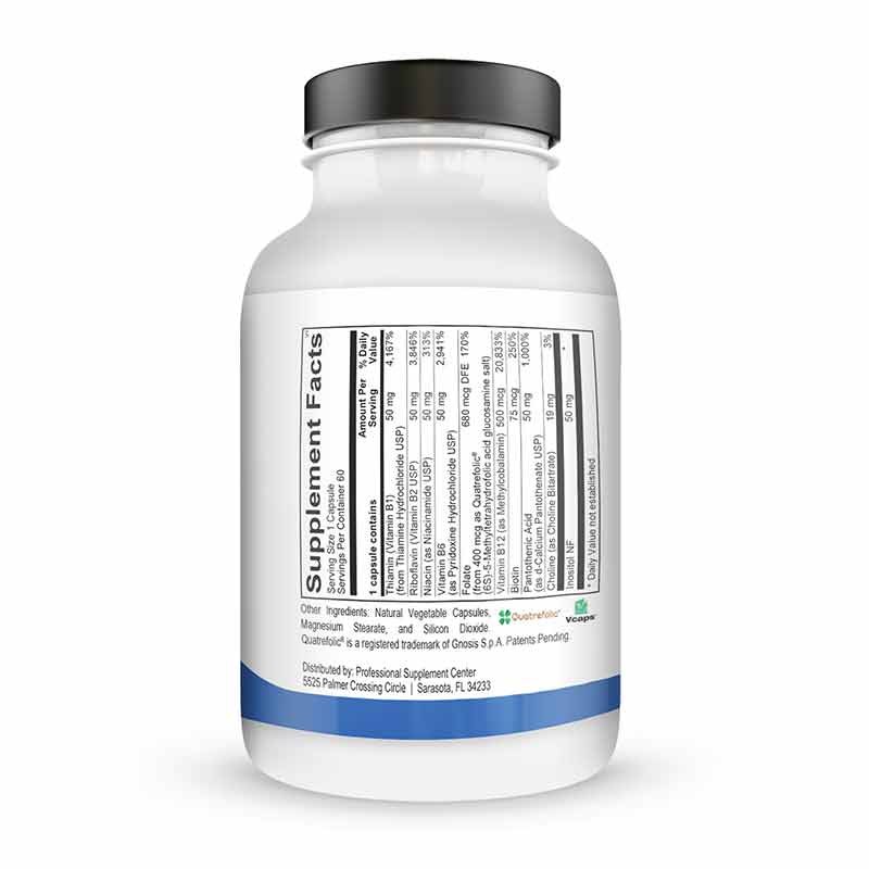 Methyl B Complex, 60 Capsules, by Professional Supplement Center, image #2