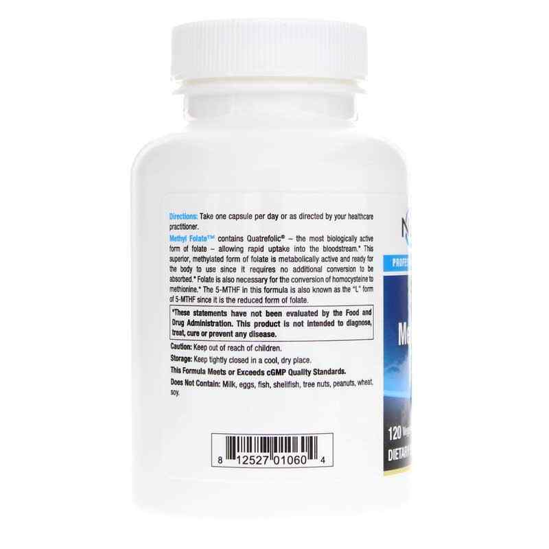 Methyl Folate 5-MTHF, 120 Veg Capsules, by NuMedica, image #3