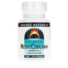 MethylCobalamin Vitamin B-12 Lozenges, Cherry, 120 Lozenges, by Source Naturals