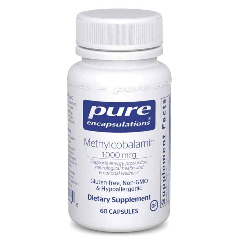 Methylcobalamin 1000 Mcg, 60 Capsules, by Pure Encapsulations