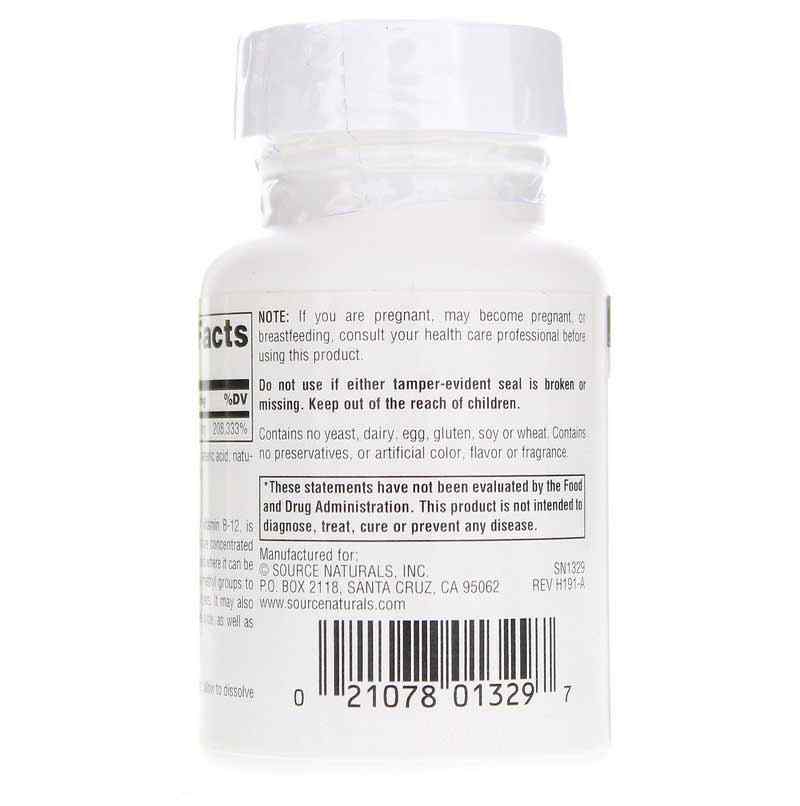 MethylCobalamin 5 Mg Vitamin B-12, 60 Lozenges, by Source Naturals, image #3