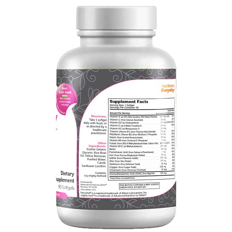 Mighty Mini Prenatal + DHA, by Zahler, image #4
