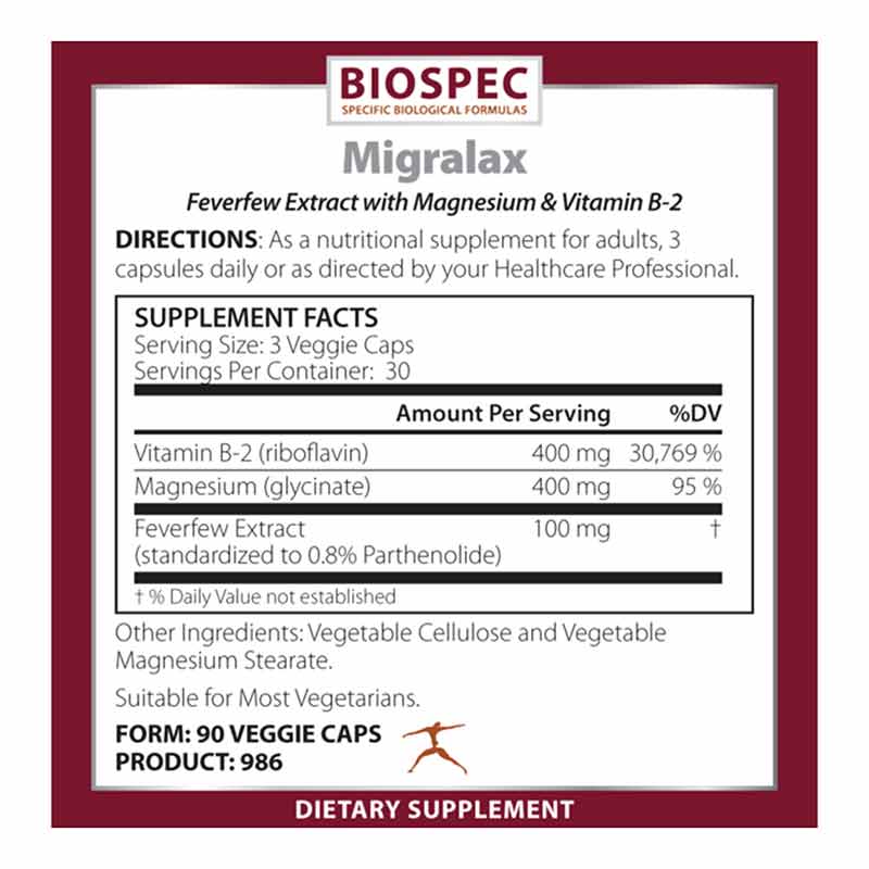 Migralax, by BioSpec, image #2