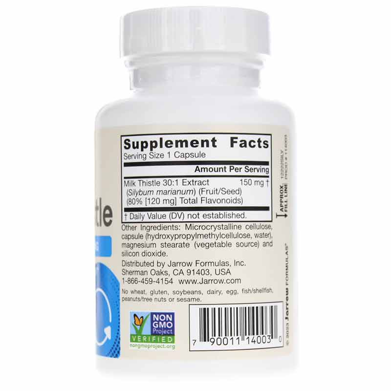 Milk Thistle 150 Mg, 100 Veg Capsules, by Jarrow Formulas, image #2