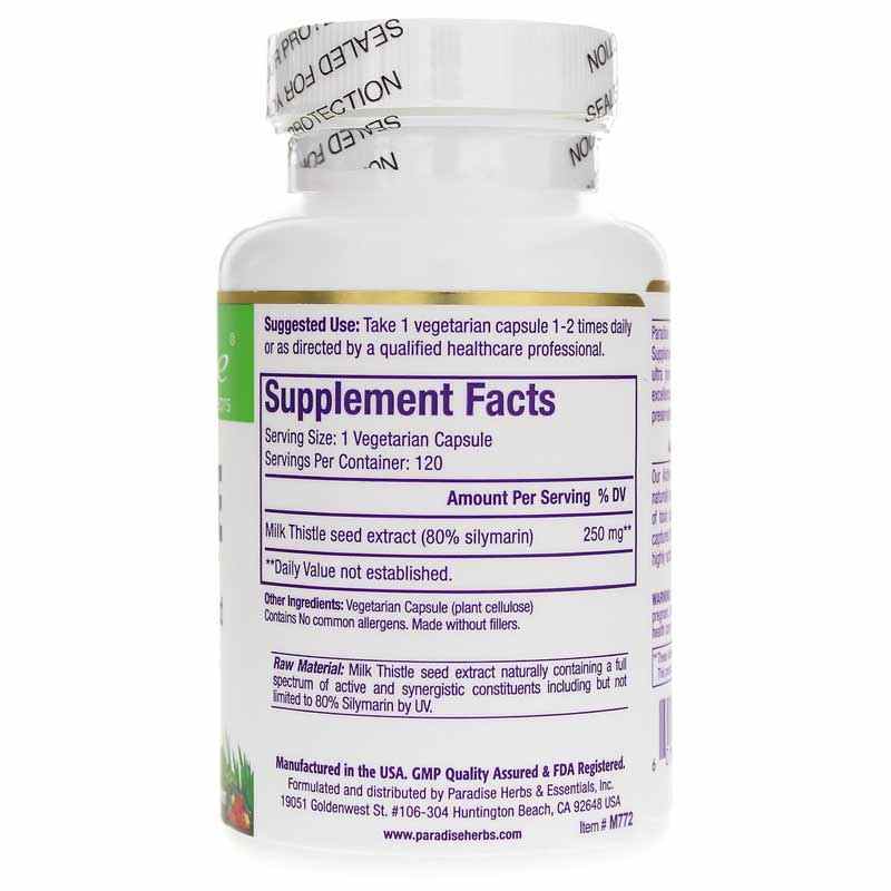Milk Thistle, 120 Veg Capsules, by Paradise Herbs, image #2