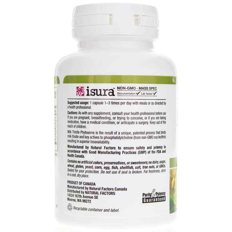 Milk Thistle Phytosome 150 Mg, by Natural Factors, image #3