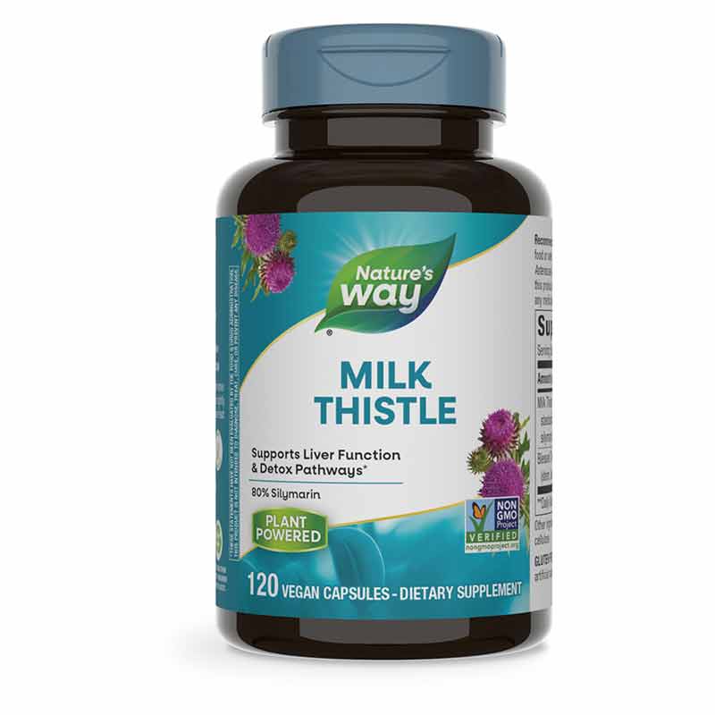 Milk Thistle Standardized, 120 Veg Capsules, by Natures Way