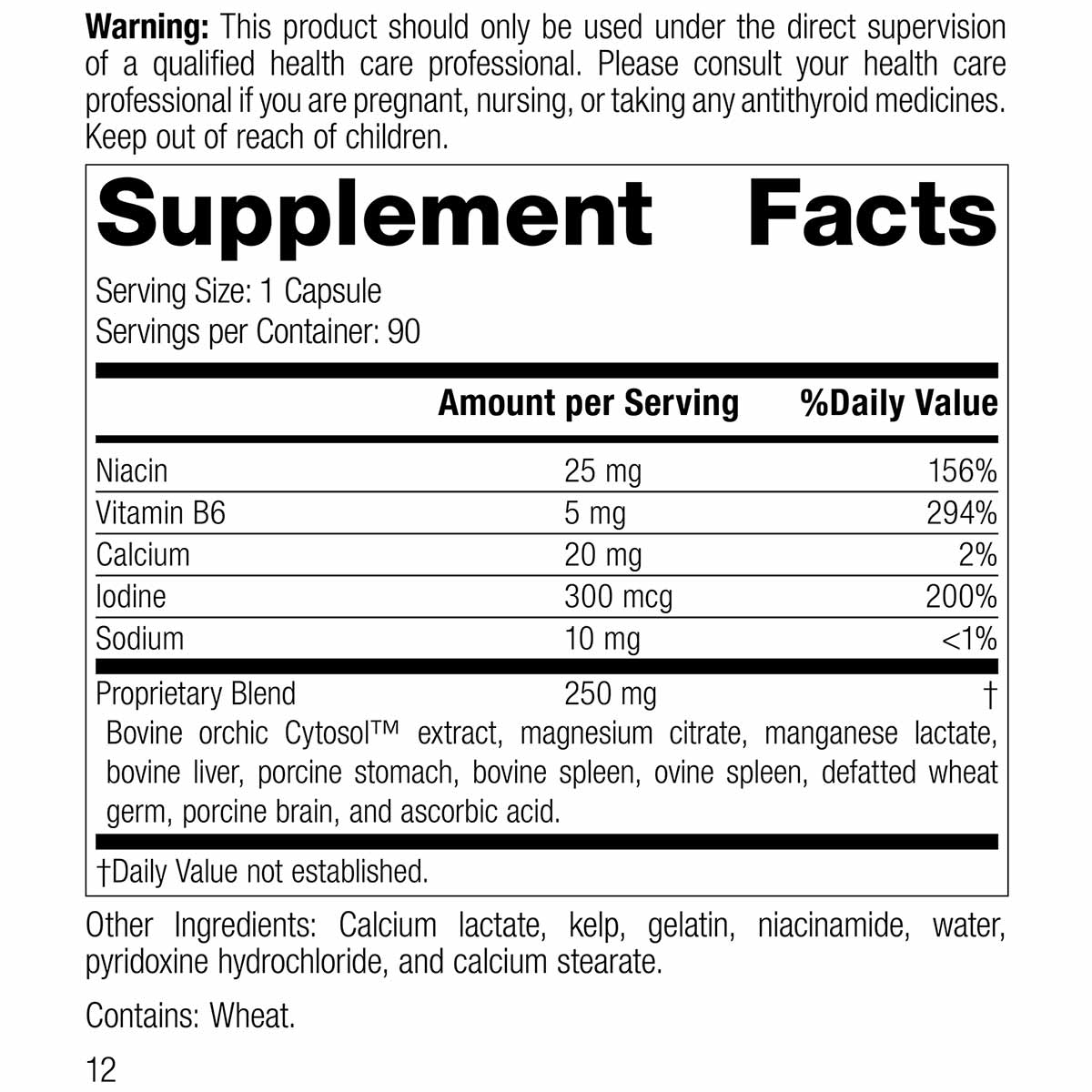 Min Chex, 90 Capsules, by Standard Process