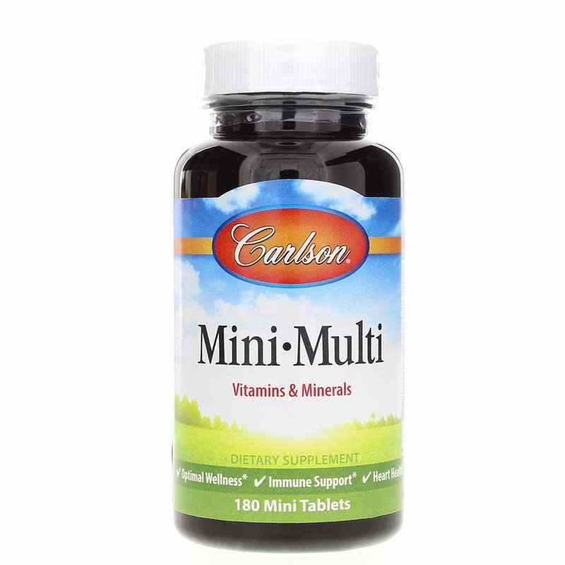 Mini Multivitamins Mini Multi Vitamins & Minerals with No Added Iron, Carlson Labs ...