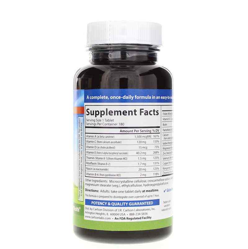 Mini Multi Vitamins & Minerals w/ No Added Iron, 180 Tablets, by Carlson Labs, image #2