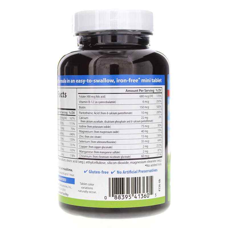 Mini Multivitamins Mini Multi Vitamins & Minerals with No Added Iron, Carlson Labs ...