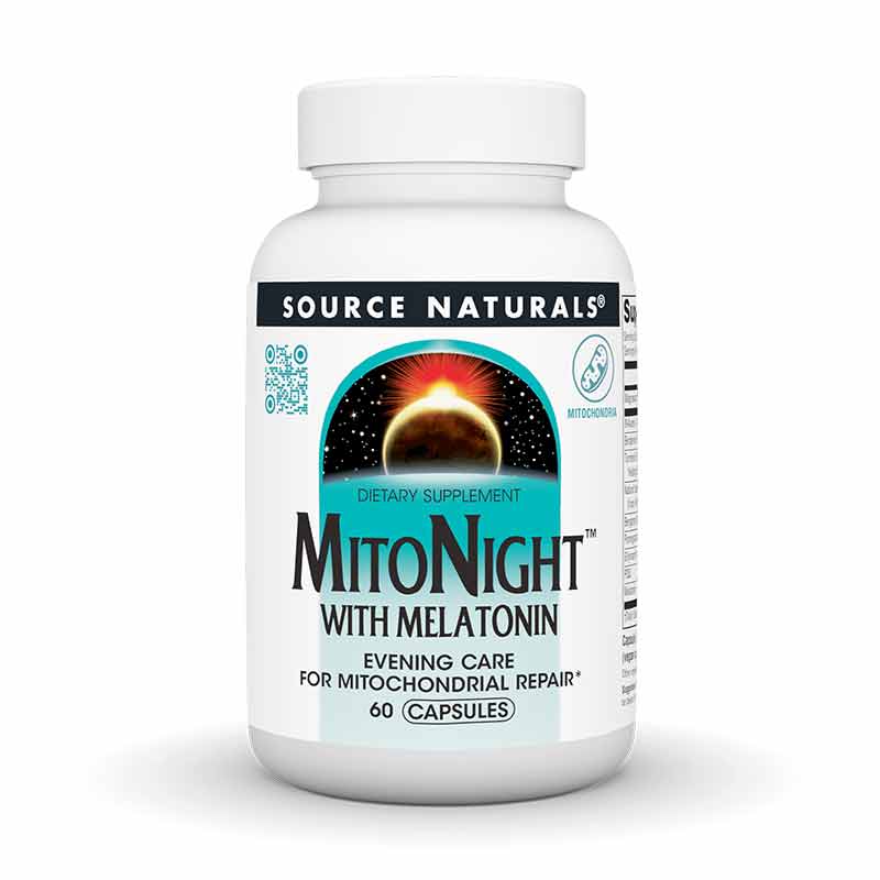 MitoNight with Melatonin, 60 Capsules, by Source Naturals