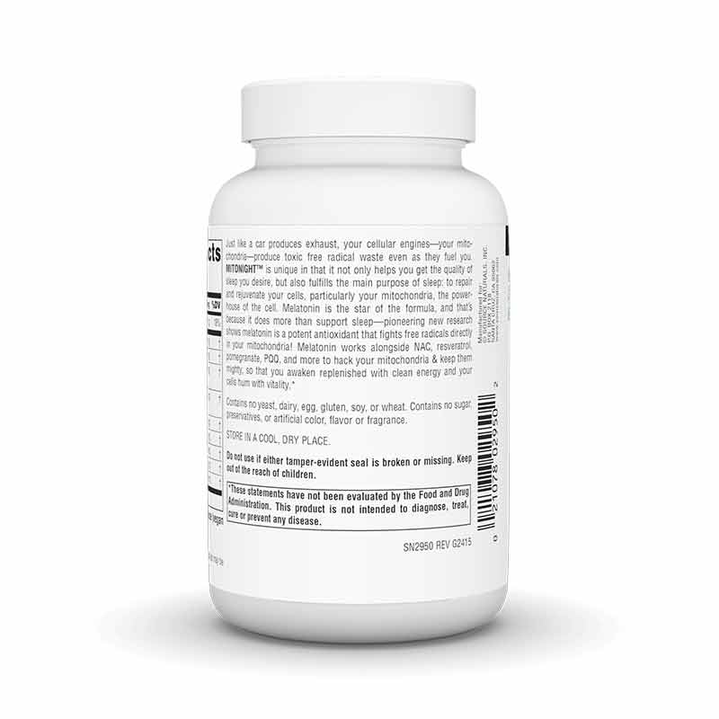 MitoNight with Melatonin, 90 Capsules, by Source Naturals, image #3