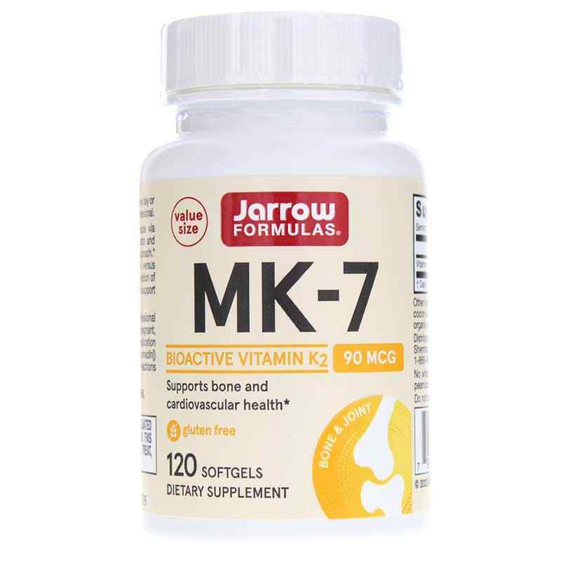 MK-7 Vitamin K2 90 Mcg, 120 Softgels, by Jarrow Formulas