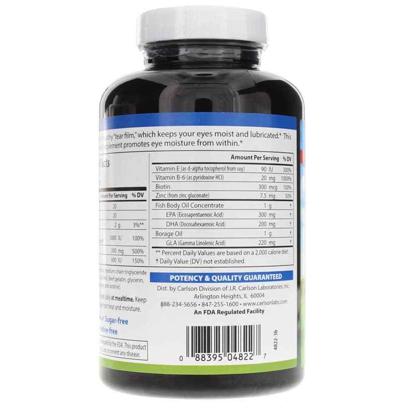 Moistur-Eyes Softgels, 180 Softgels, by Carlson Labs, image #3