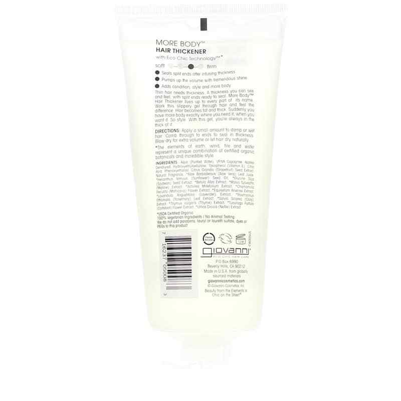 More Body Hair Thickener Volumizing Styling Gel, by Giovanni, image #2
