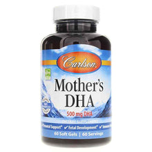 Mother's DHA 500 Mg, 60 Softgels, by Carlson Labs