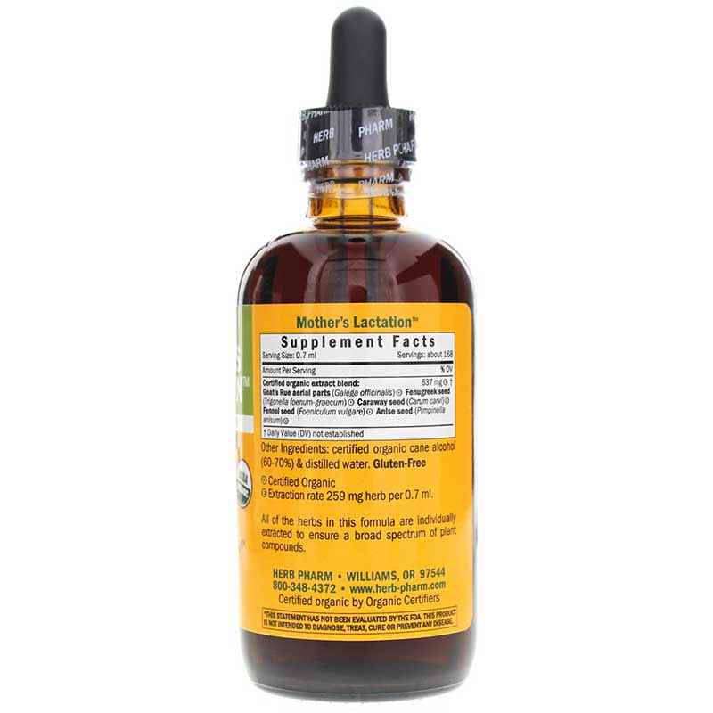 Mother's Lactation, 4 Oz, by Herb Pharm, image #2