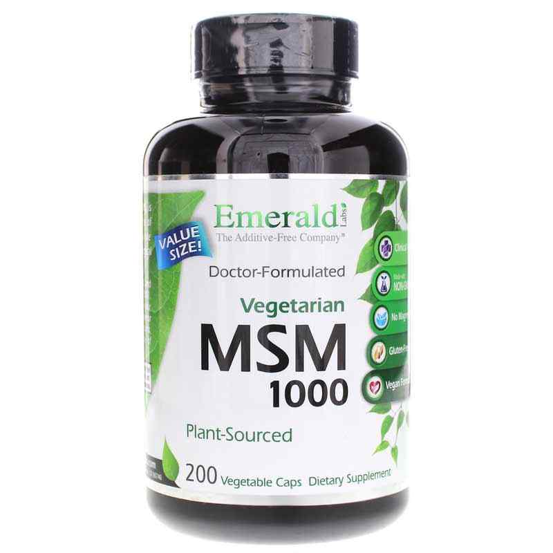 MSM 1000 Mg Vegetarian, by Emerald