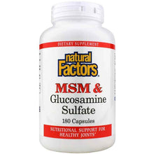 MSM & Glucosamine Sulfate, 180 Capsules, by Natural Factors