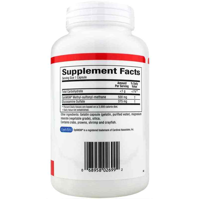 MSM & Glucosamine Sulfate, 180 Capsules, by Natural Factors, image #2