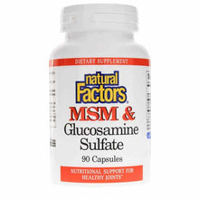 MSM & Glucosamine Sulfate, 90 Capsules, by Natural Factors