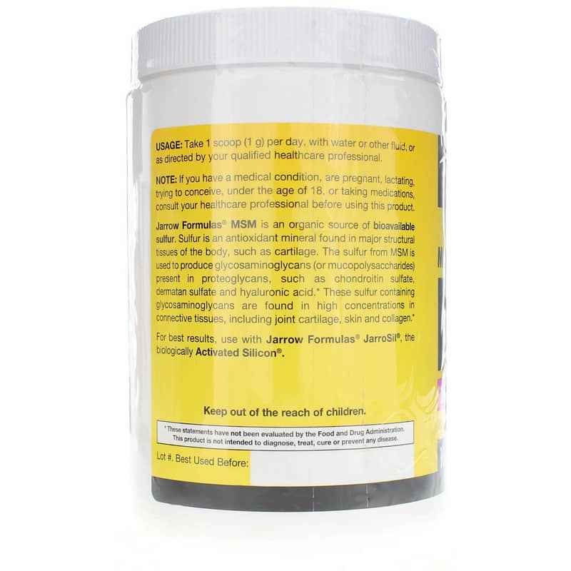 MSM Powder, 16 Oz, by Jarrow Formulas, image #3