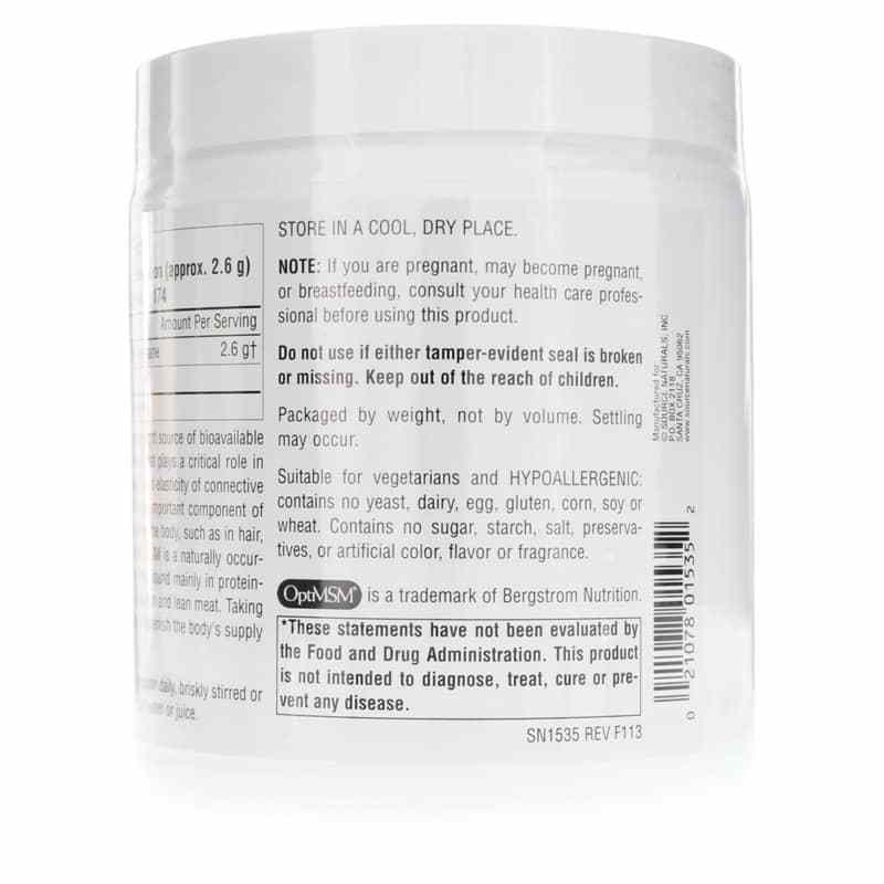 MSM Powder, 16 Oz, by Source Naturals, image #3