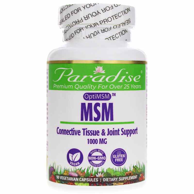 MSM Connective Tissue & Joint Support, 90 Veg Capsules, by Paradise Herbs