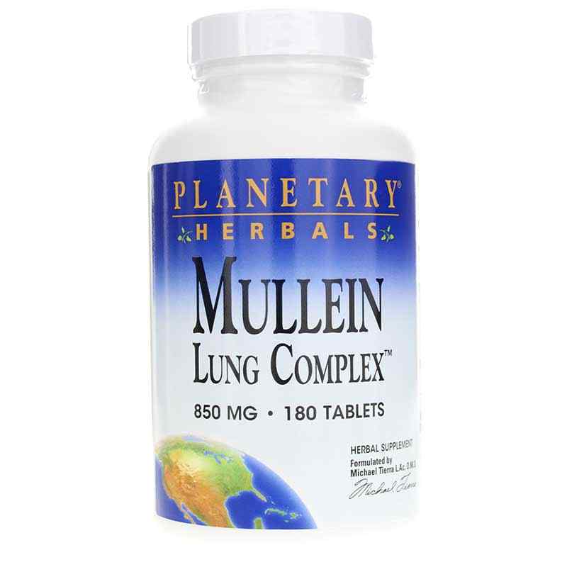 Mullein Lung Complex, 180 Tablets, by Planetary Herbals