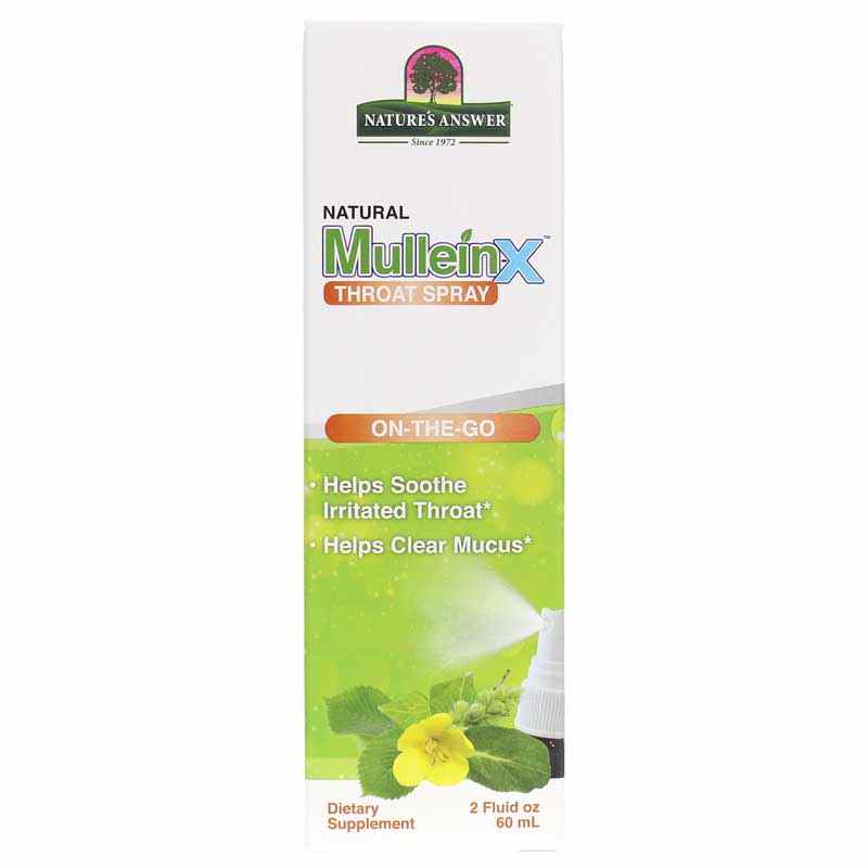 Mullein-X Throat Spray On-The-Go, by Natures Answer