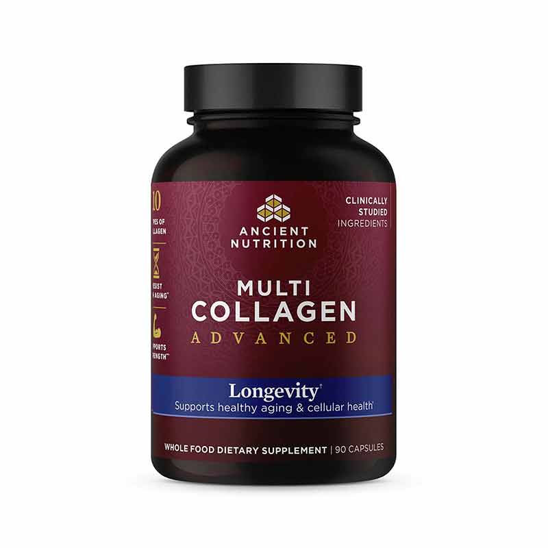 Multi Collagen Advanced - Longevity, 90 Capsules, by Ancient Nutrition
