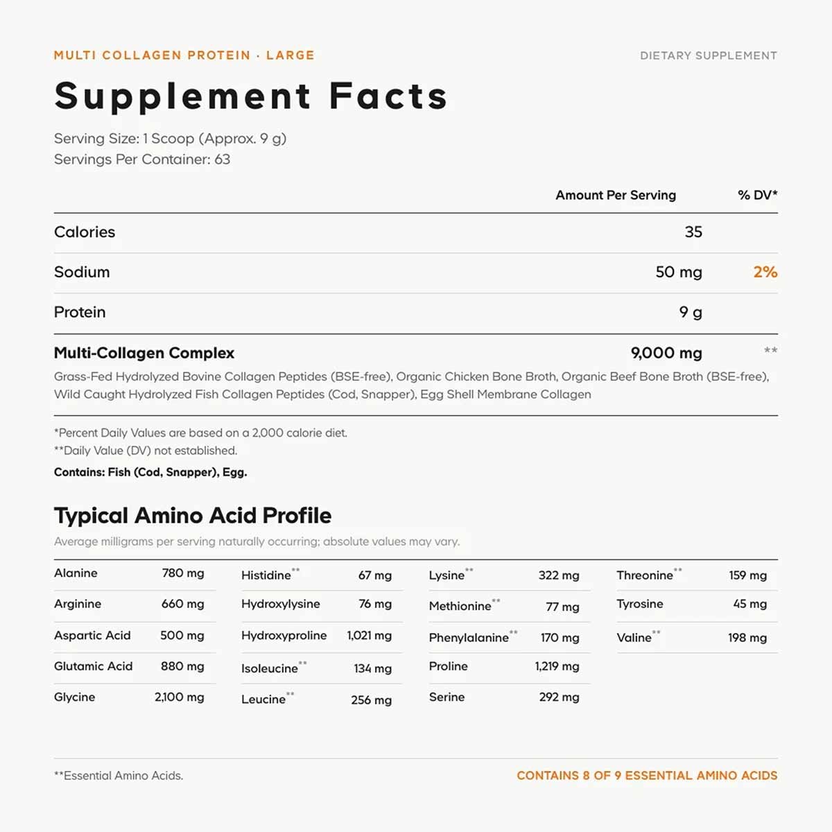 Multi Collagen Peptides, by Codeage