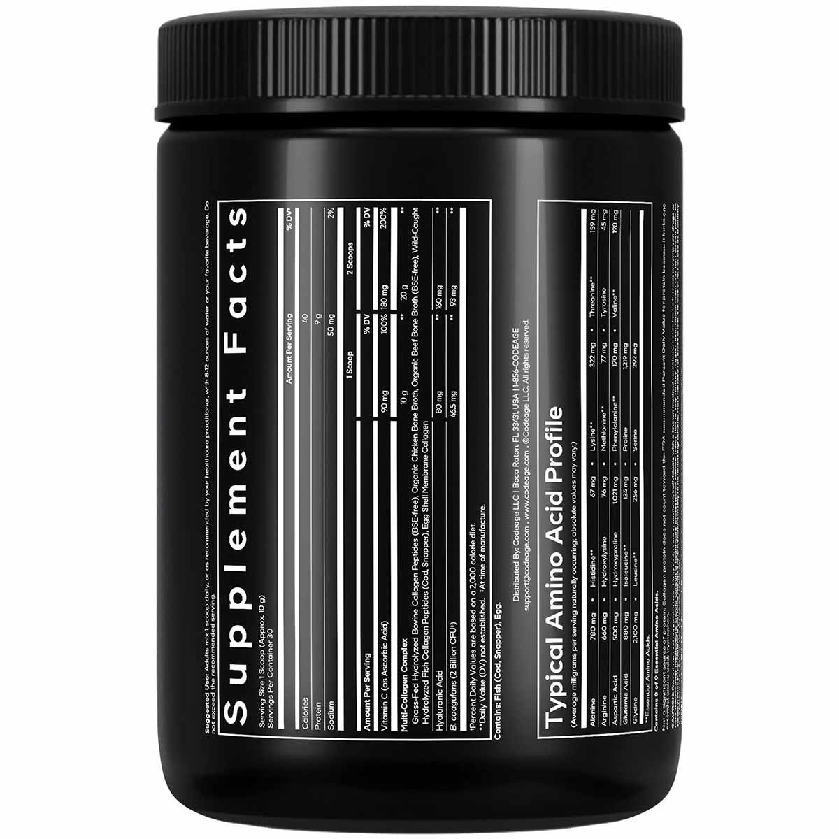 Multi Collagen Peptides + Probiotics, by Codeage