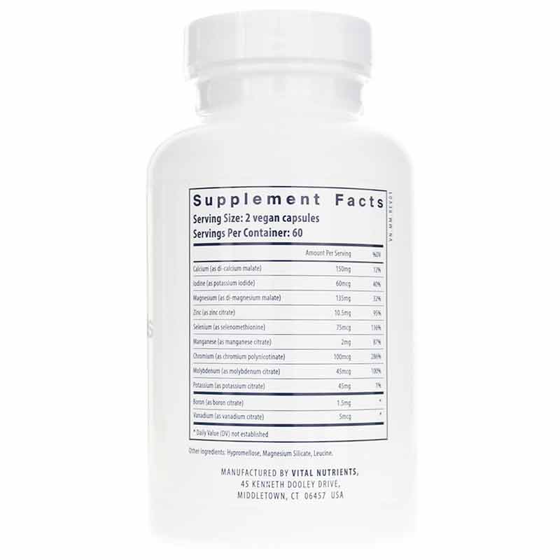 Multi-Minerals Citrate/Malate Formula (No Copper or Iron), by Vital Nutrients, image #2