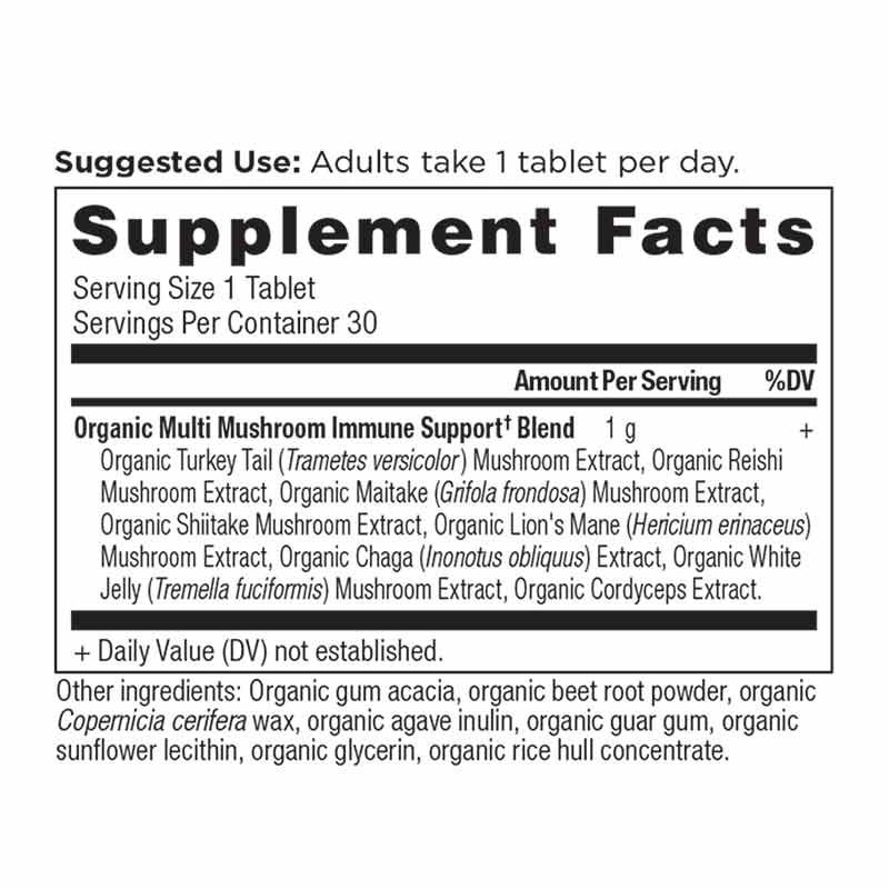 Multi Mushroom Organic, 30 Tablets, by Ancient Nutrition, image #2