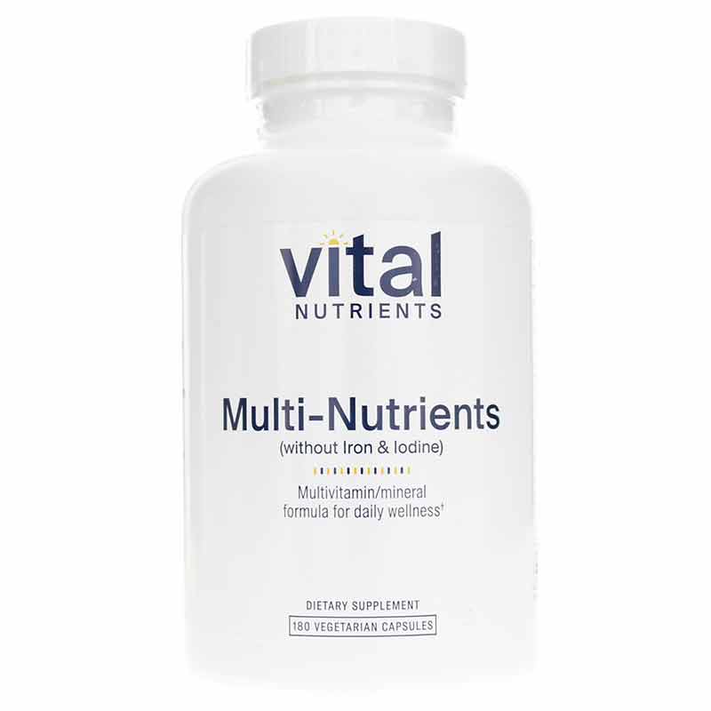 Multi-Nutrients No Iron or Iodine, by Vital Nutrients