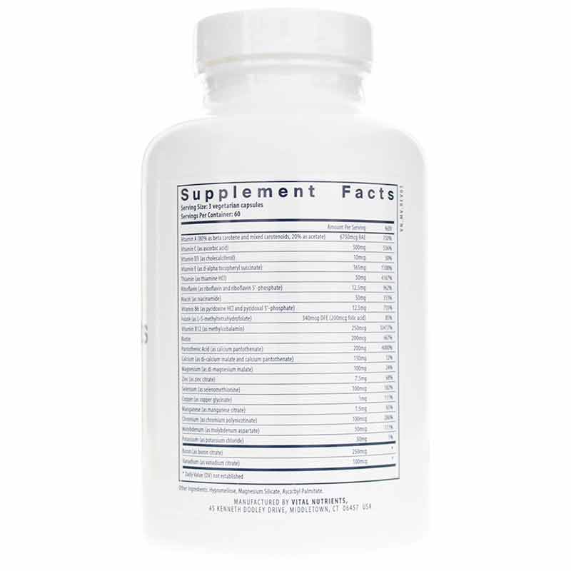 Multi-Nutrients No Iron or Iodine, by Vital Nutrients, image #2