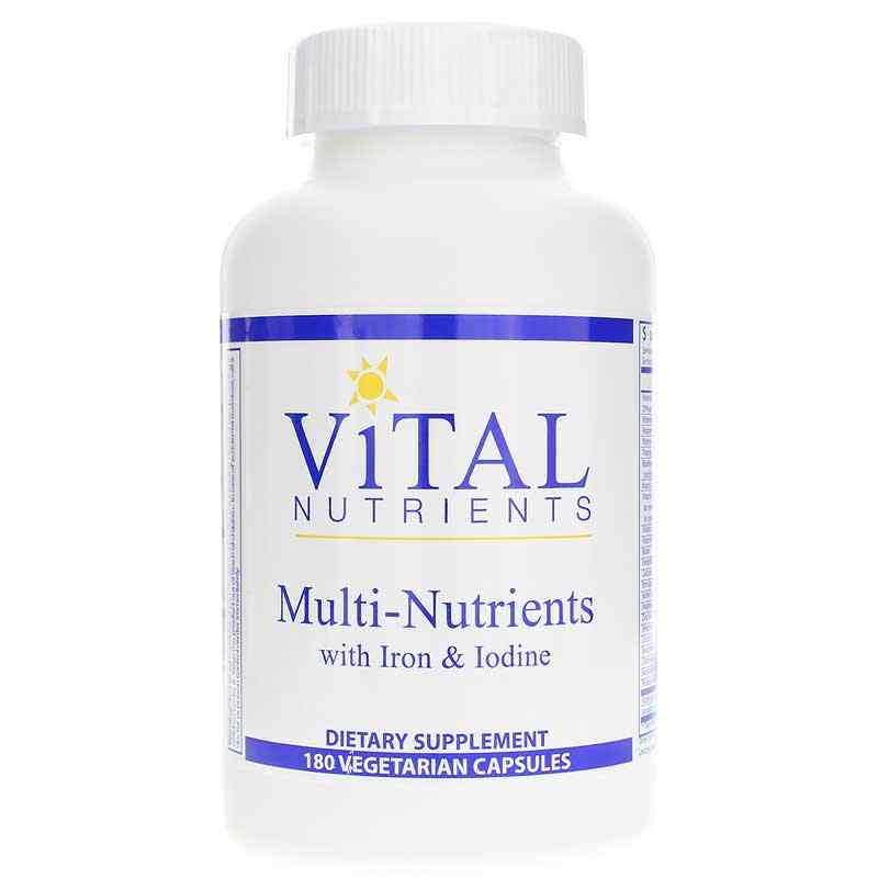 Multi-Nutrients with Iron & Iodine, Vital Nutrients – Professional ...