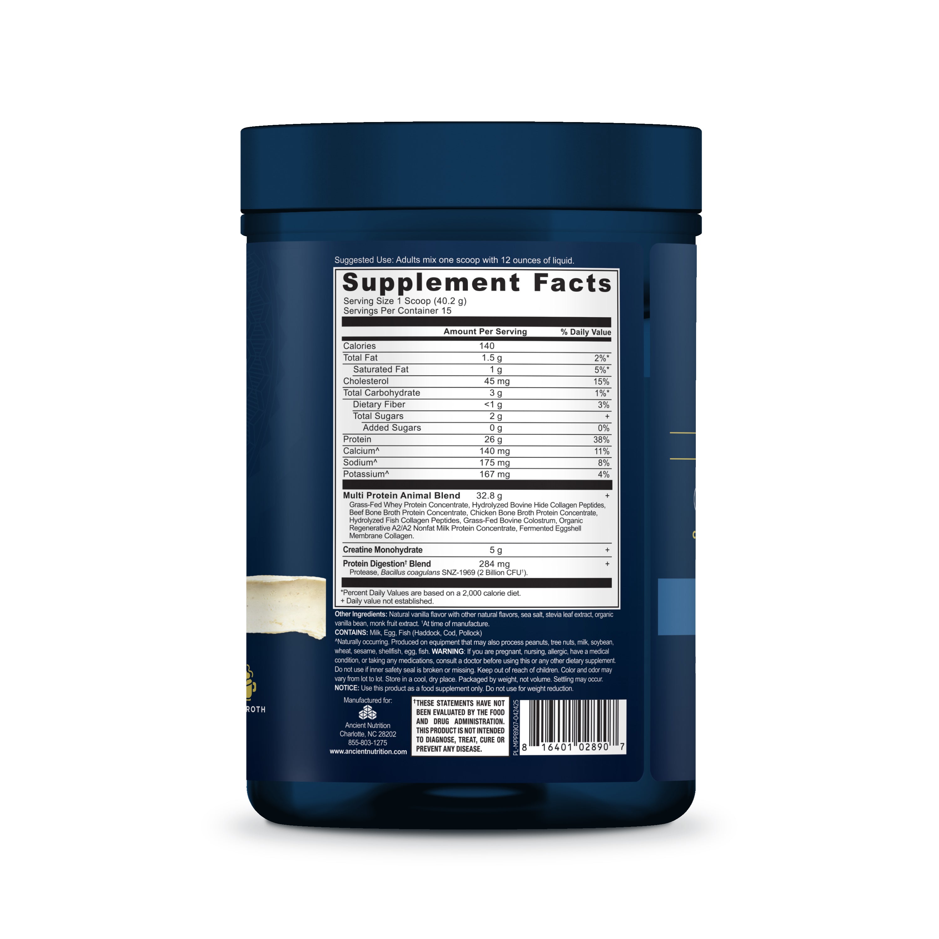 Multi Protein Animal Based Plus Creatine, by Ancient Nutrition