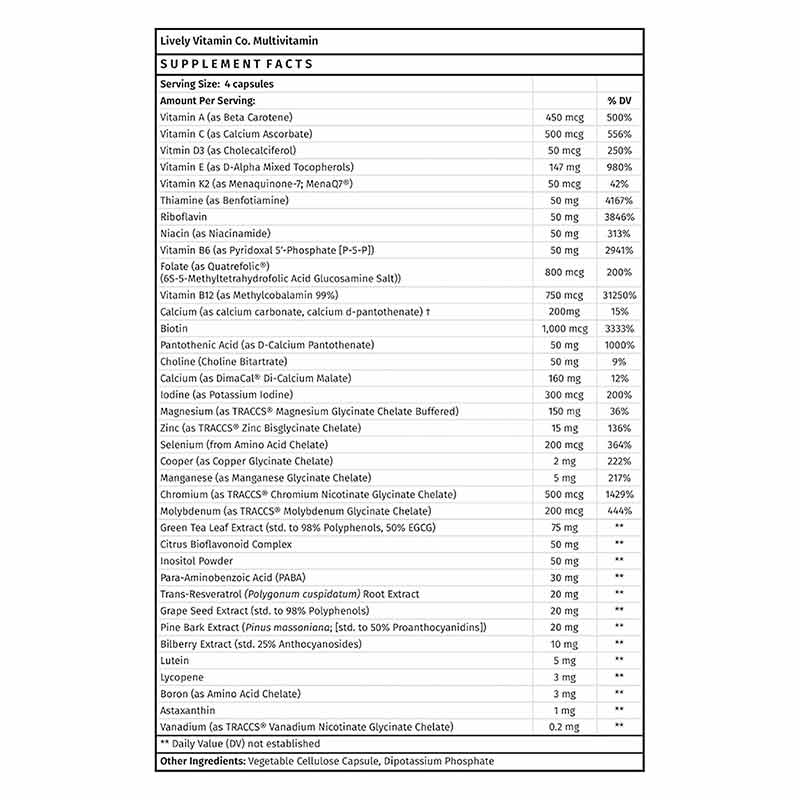 Multi-Vitamin, 120 Capsules, by Lively Vitamin Co, image #2